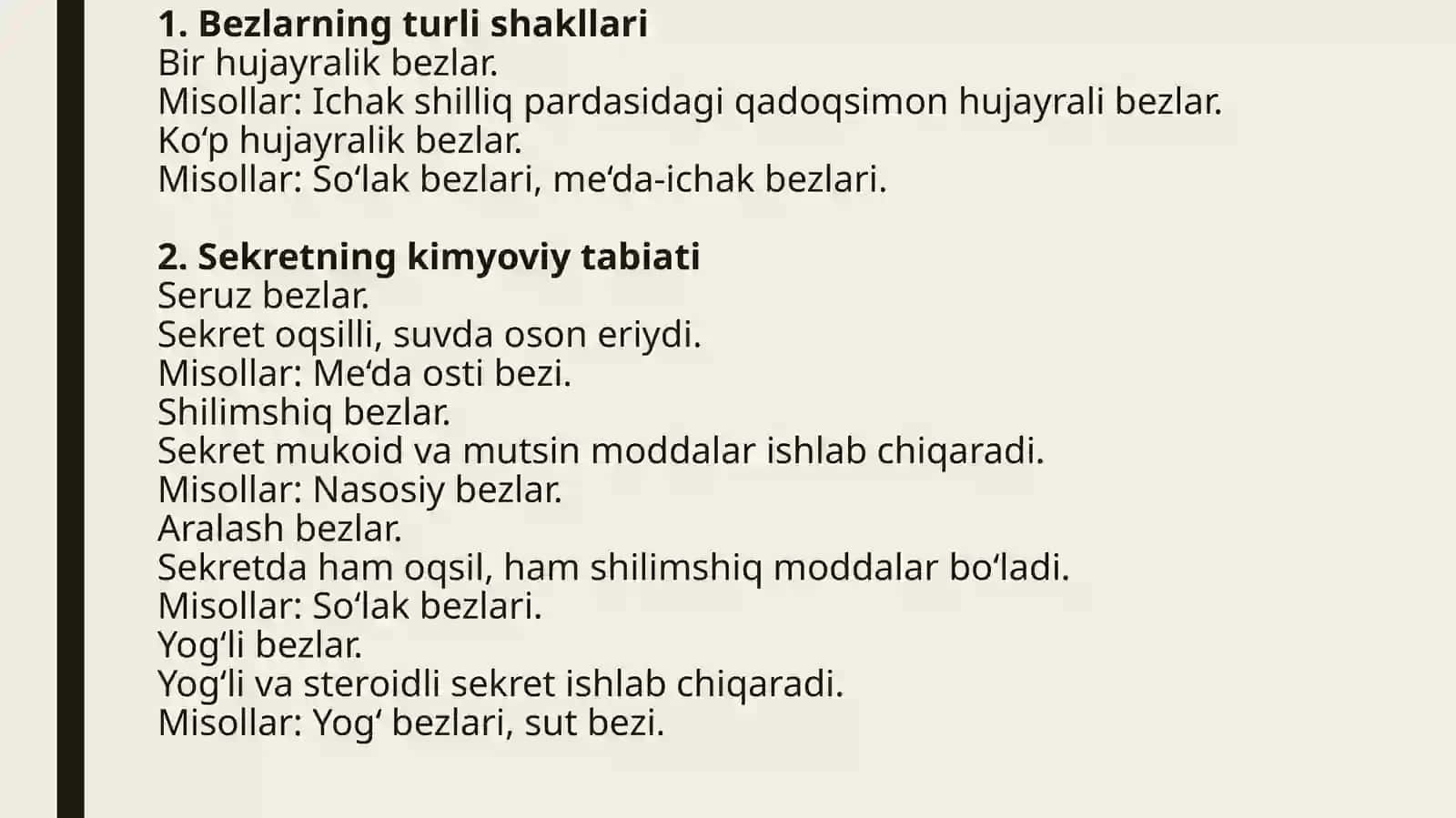 Endokrin bezlar. Gipofiz. Epifiz. Jinsiy bezlarning endokrin qismlari, ularning yoshga qarab o'zgari 4