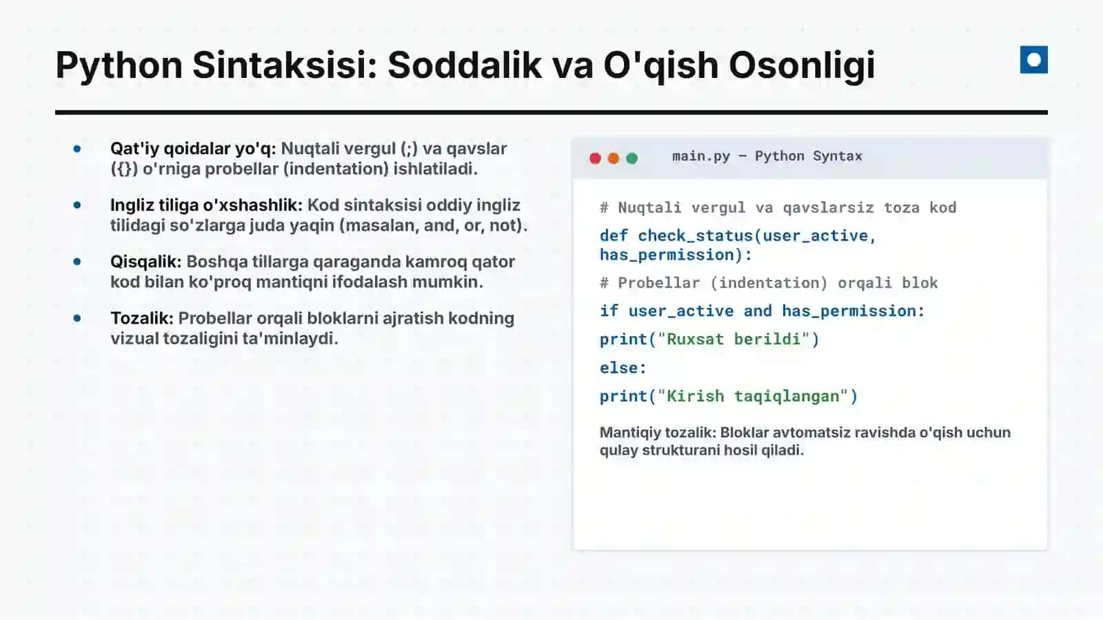 Python Dasturlash Tili 4