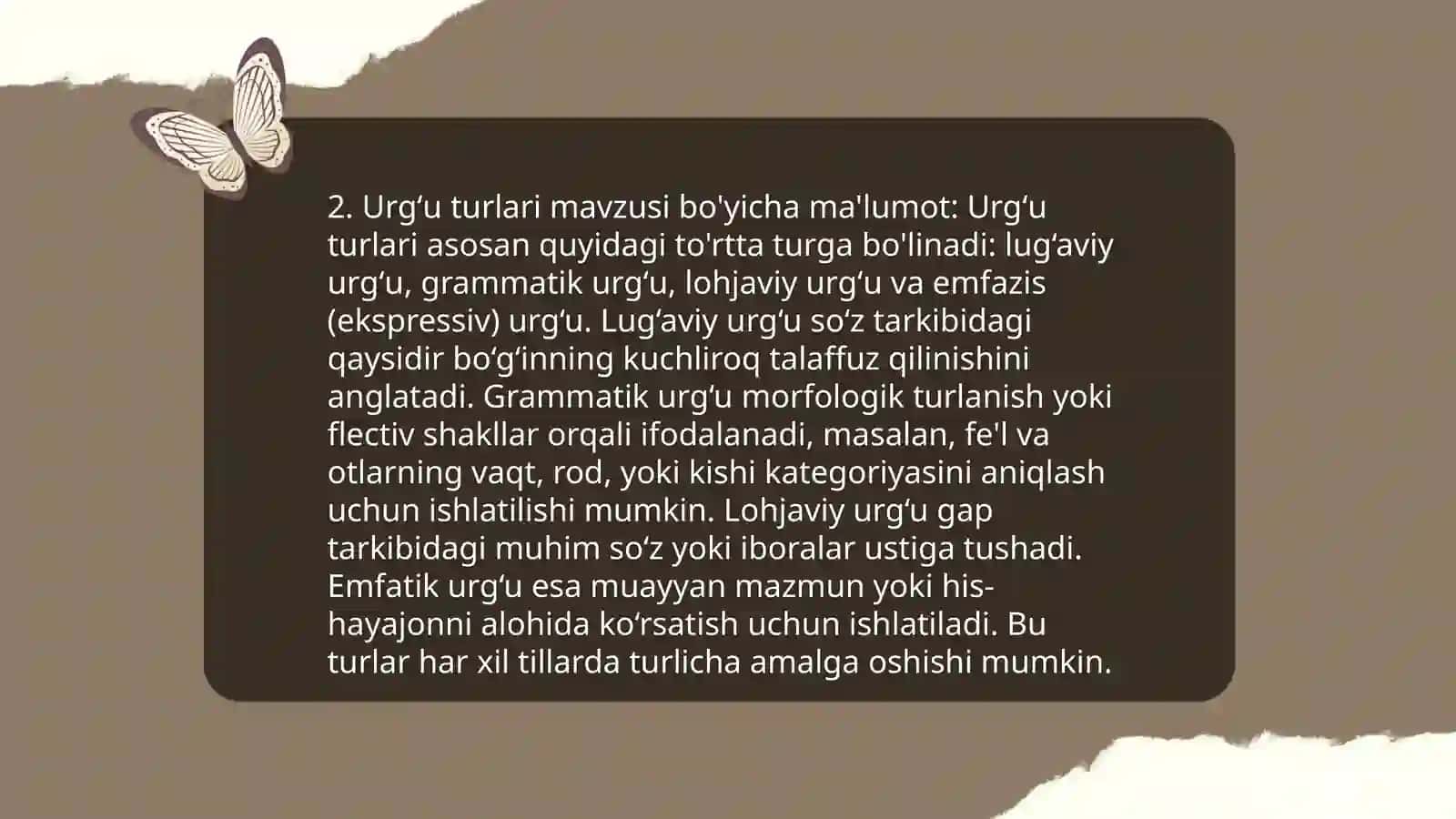 Urgʻu va uning qoʻllanilishi 4
