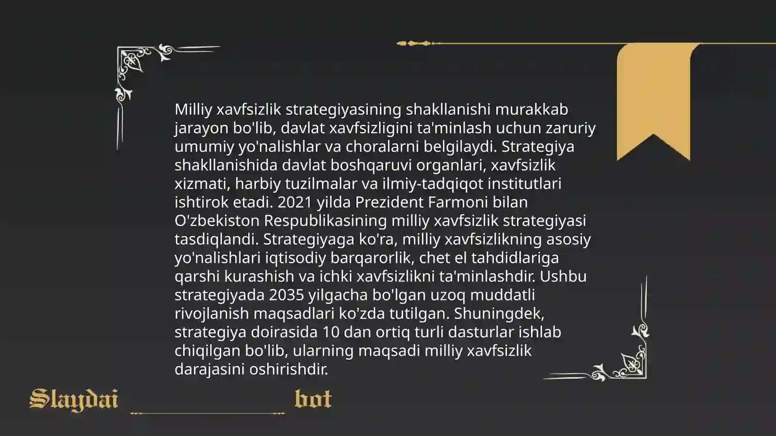 Mustaqillik yillarida Oʻzbekistonda vatan xavfsizligining mustahkamlanishi 4