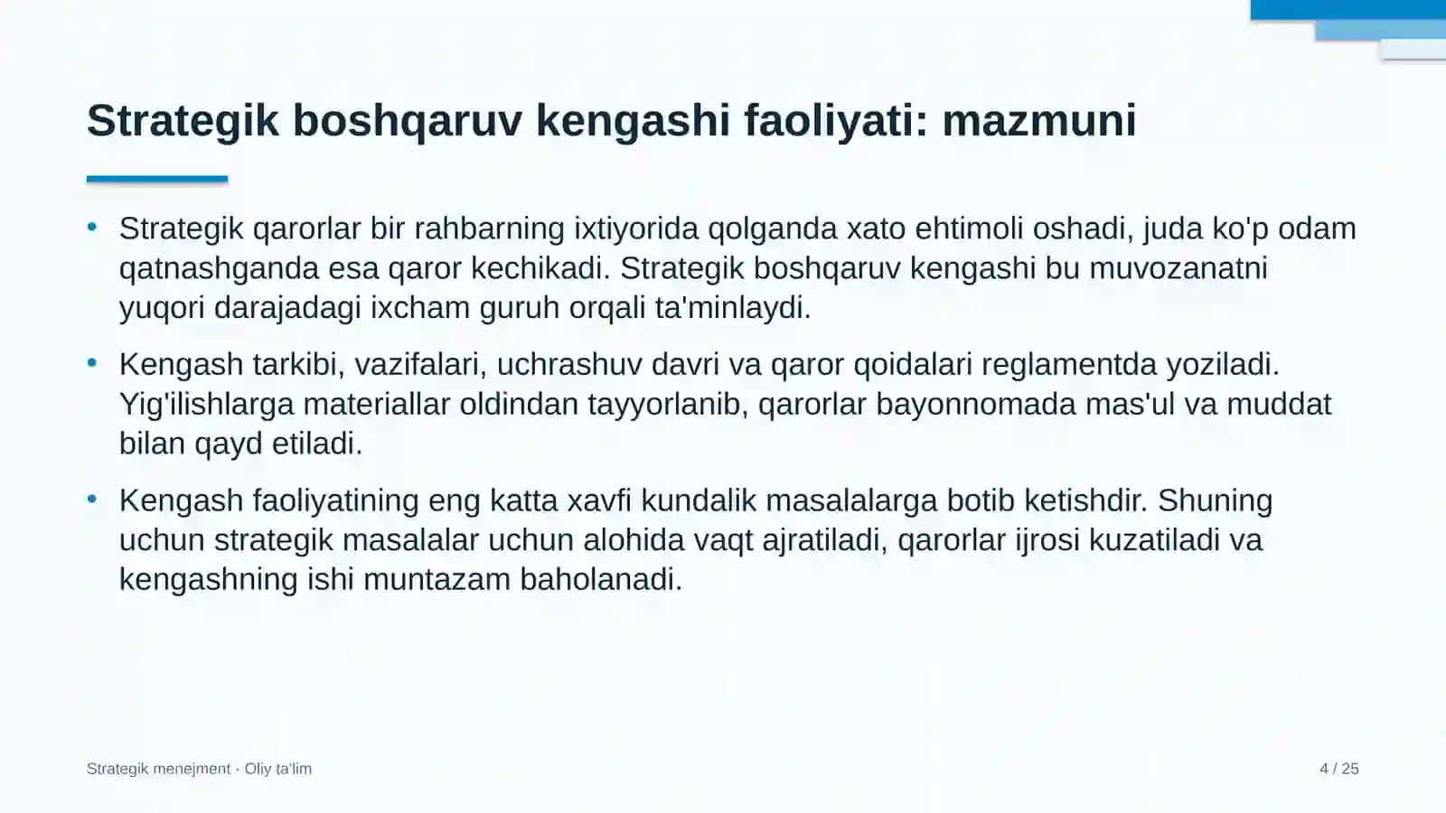 developerlik kompaniyalarida strategik boshqaruv kengashi faoliyatini tashkil etish 4766 4
