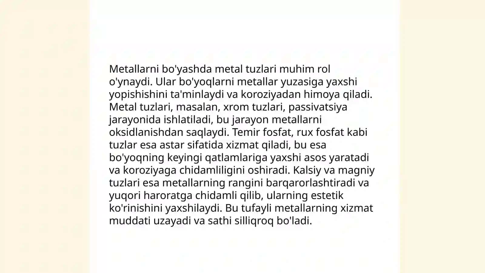 Teri va mo'ynaga ishlov berishning kimyoviy asoslari 4