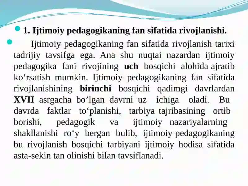 IJTIMOIY PEDAGOGIKA FAN VA AMALIY FAOLIYAT SOHASI SIFATIDA 4