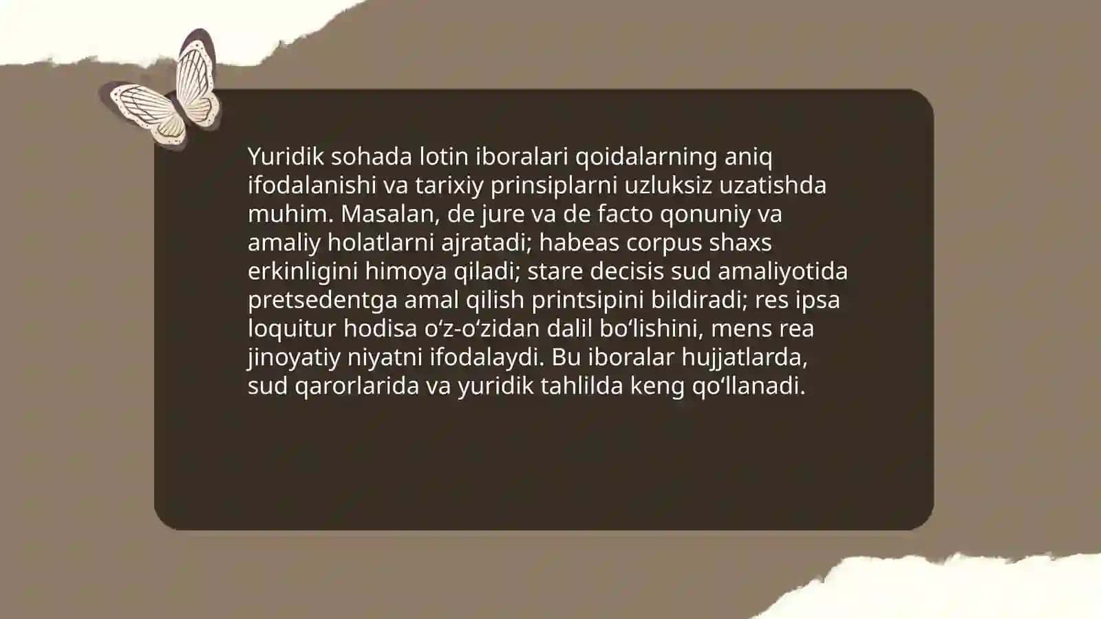 Lotin iboralarining hayotimizning barcha jabhalarida tutgan oʻrni 4