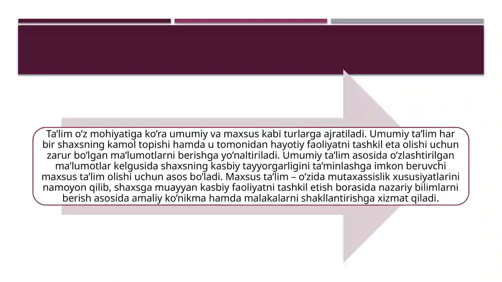 Pedagogik fanlar roʻyxatini tuzish va har birining oʻzigaxosliklarini qiyosiy tahlil qilish 4