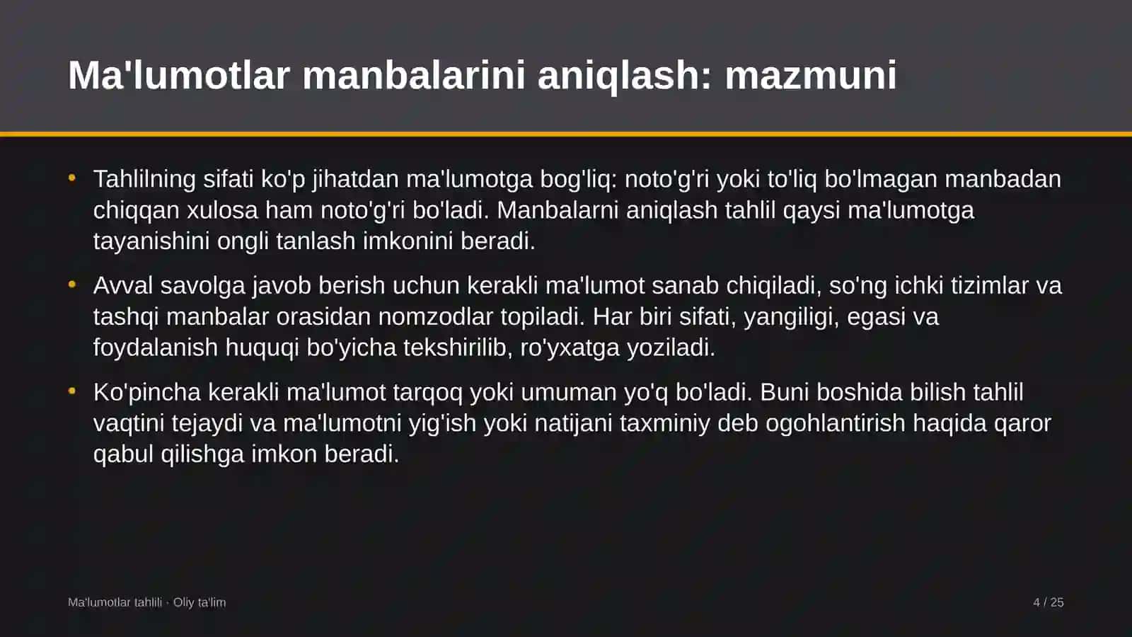 urug'chilik xo'jaliklarida ma'lumotlar manbalarini aniqlash 5593 4