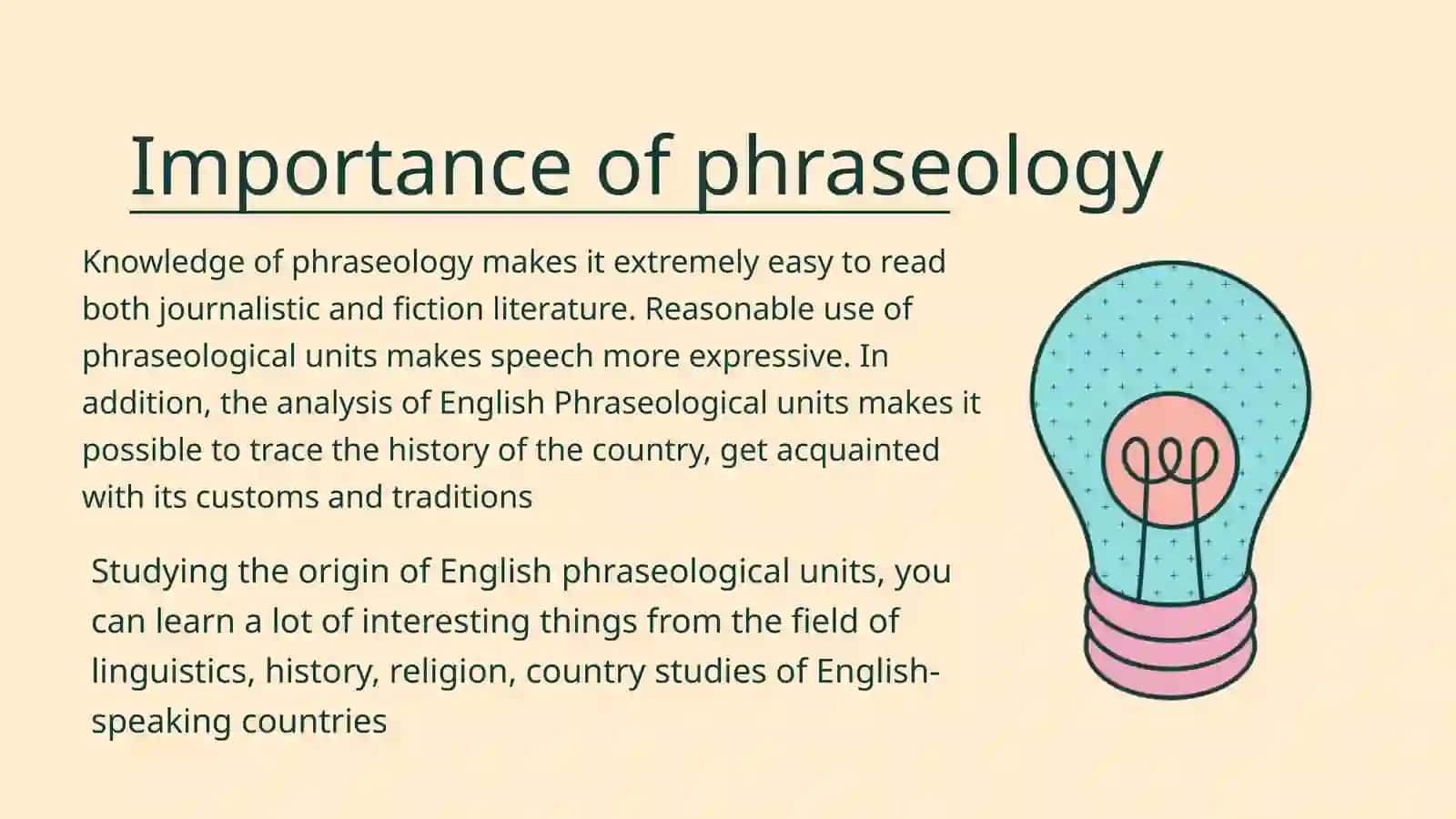 PHRASEOLOGICAL PROBLEMS OF TRANSLATION 4