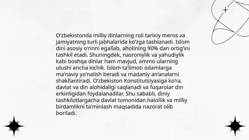 Milliy dinlar 4