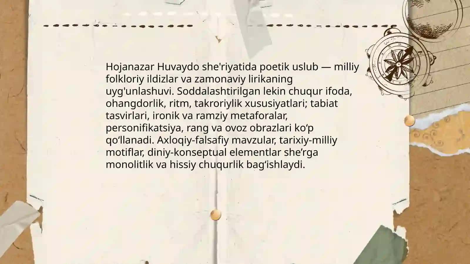Hojanazar huvaydo ijodiy merosi 4