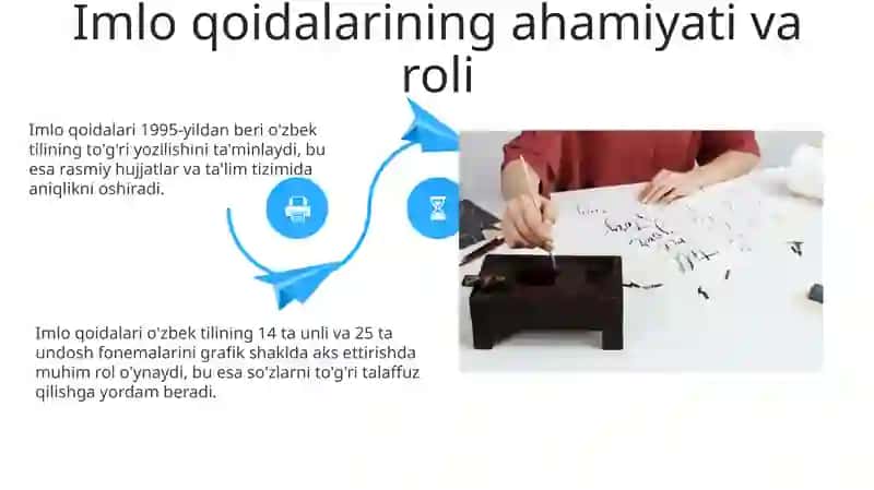 Ona tili imlo qoidalari va ularga doirmashq va testlar ustida ishlash 4