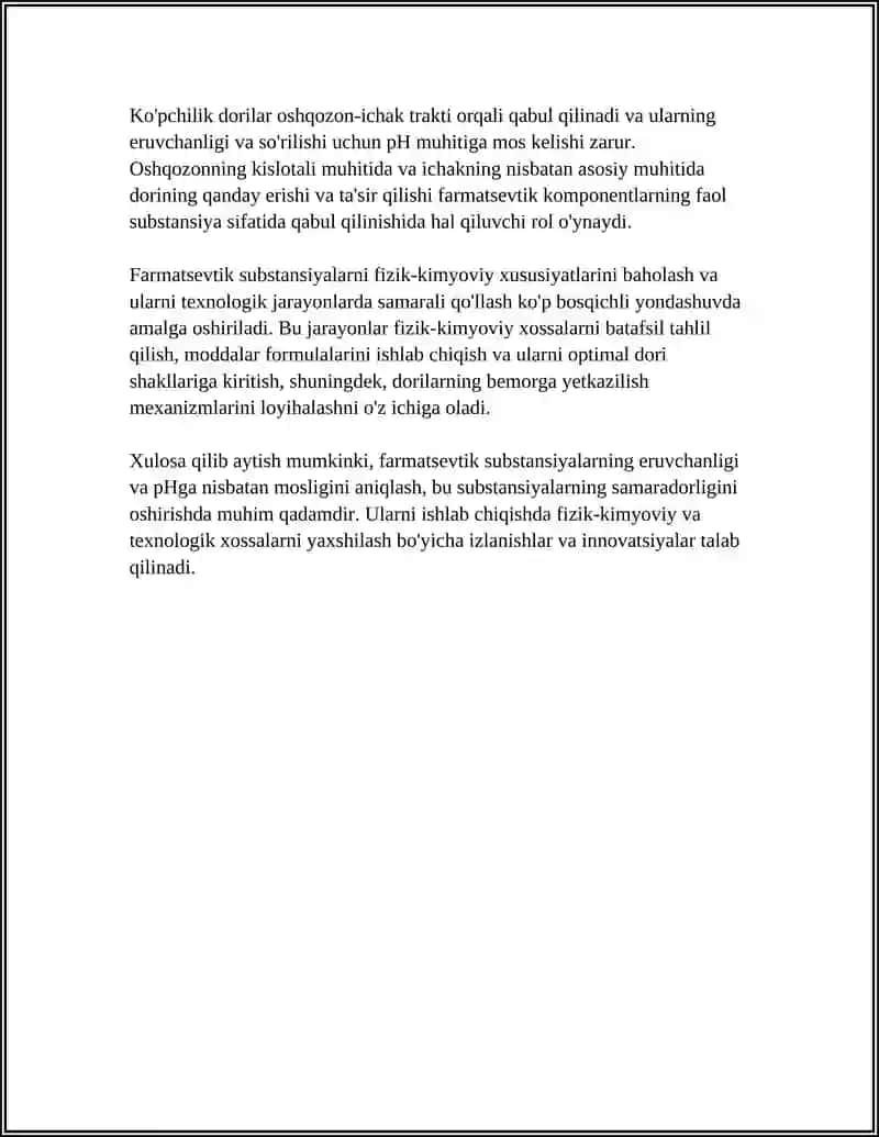 Farmatsevtik Substansiyalarning Fizik-Kimyoviy Xossalari 4