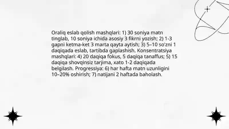 Ketma-ket tarjimaga oʻrgatish masalalari 4