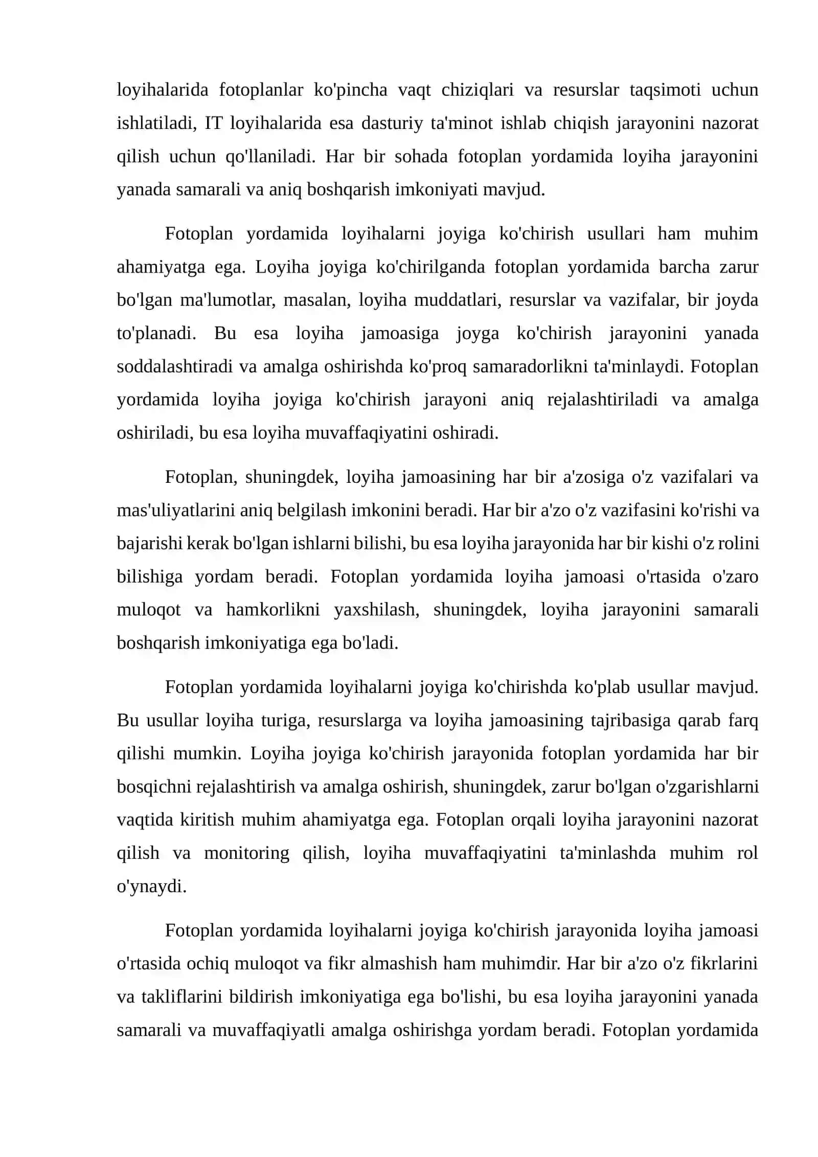 Fotoplandan foydalanib loyihani joyiga ko'chirish usullari 4