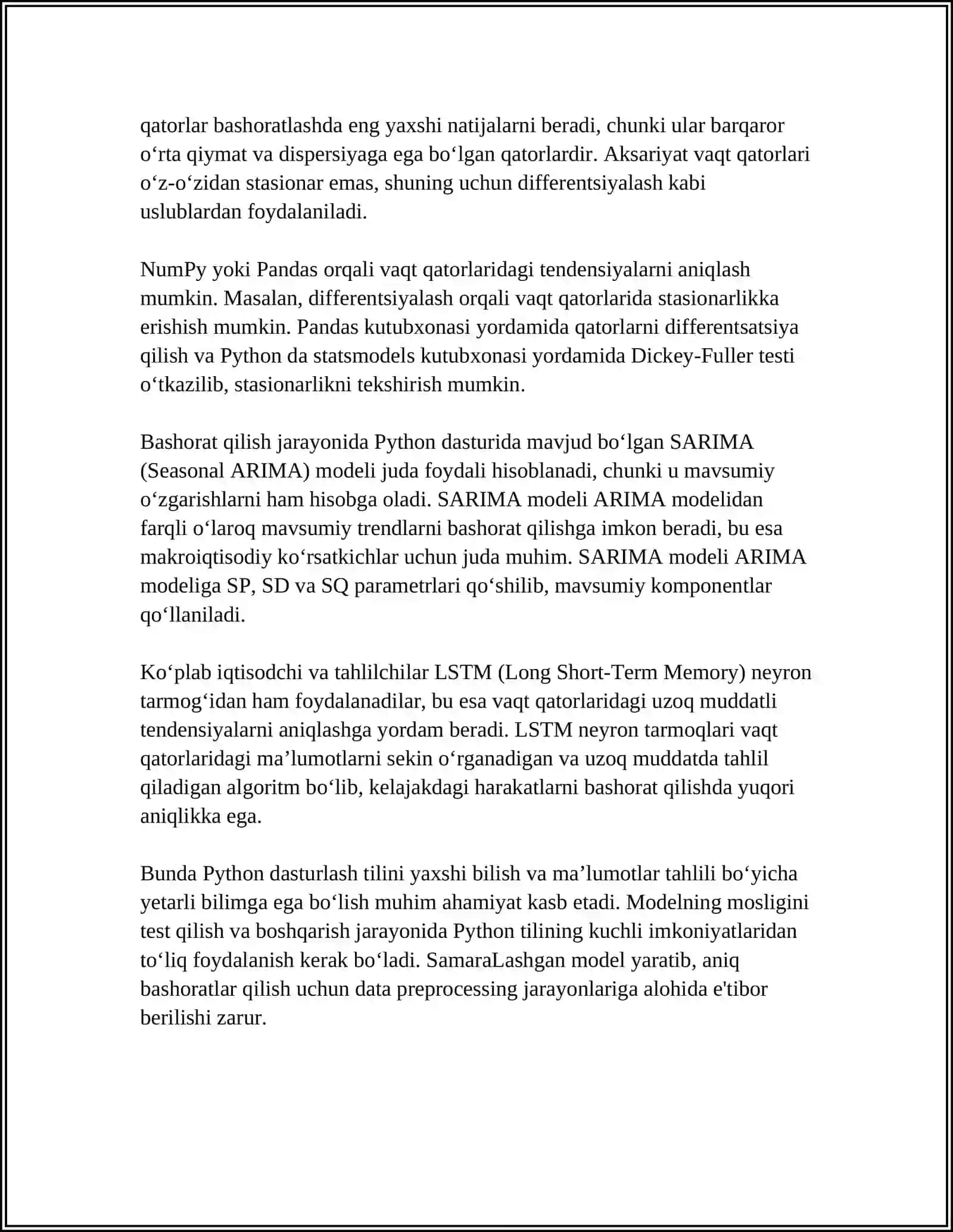 IQTISODIY MUAMMOLARNI HAL QILISH UCHUN ZAMONAVIY DASTURLASH TILLARIDAN FOYDALANISH 4