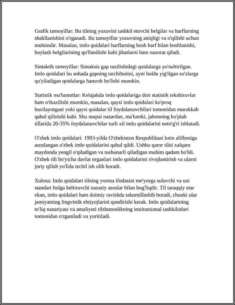 IMLO TAMOYILLARI. O'ZBEK ADABIY TIL ME'YORLARI 4