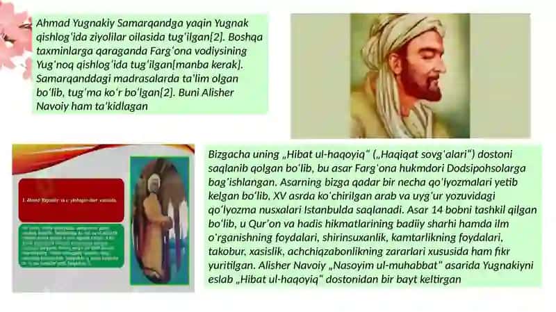 Xudoyberdiyeva va Nilufarning Oʻzbek adabiyoti fanidan taqdimoti 4