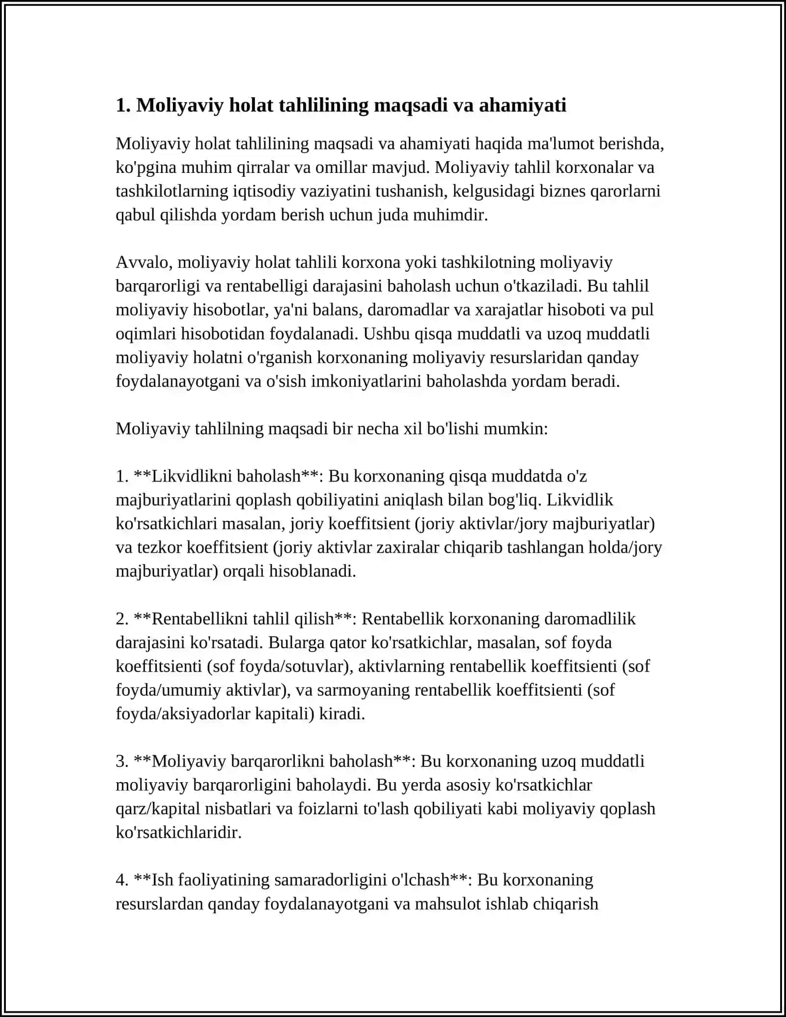 Moliyaviy Hisobot Tahlili 4