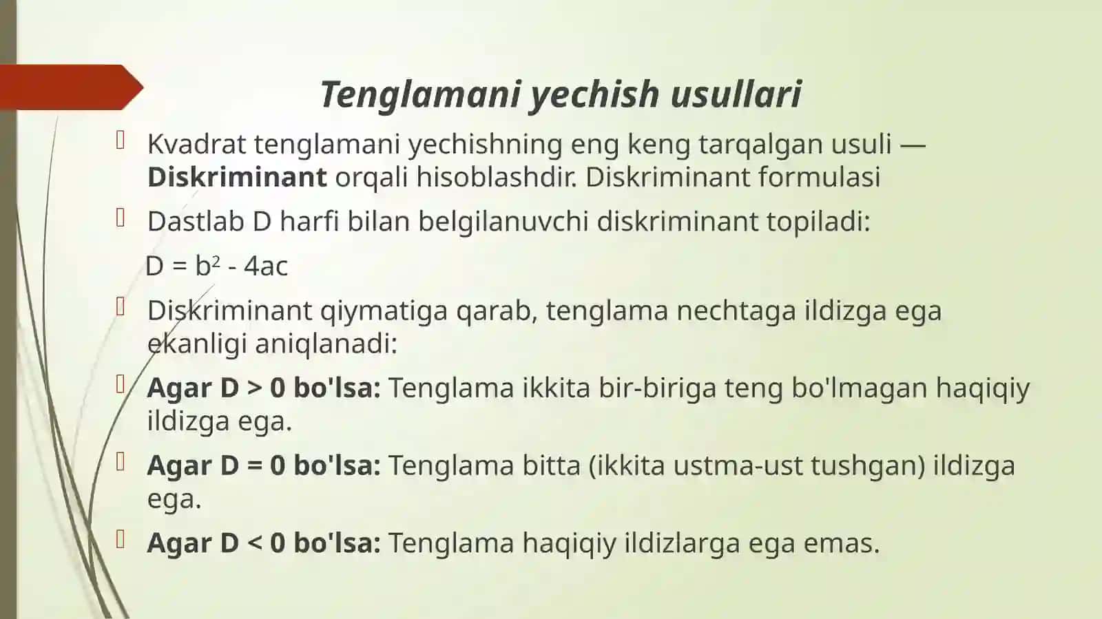 KVADRAT TENGSIZLIK VA UNING YECHIMI 4