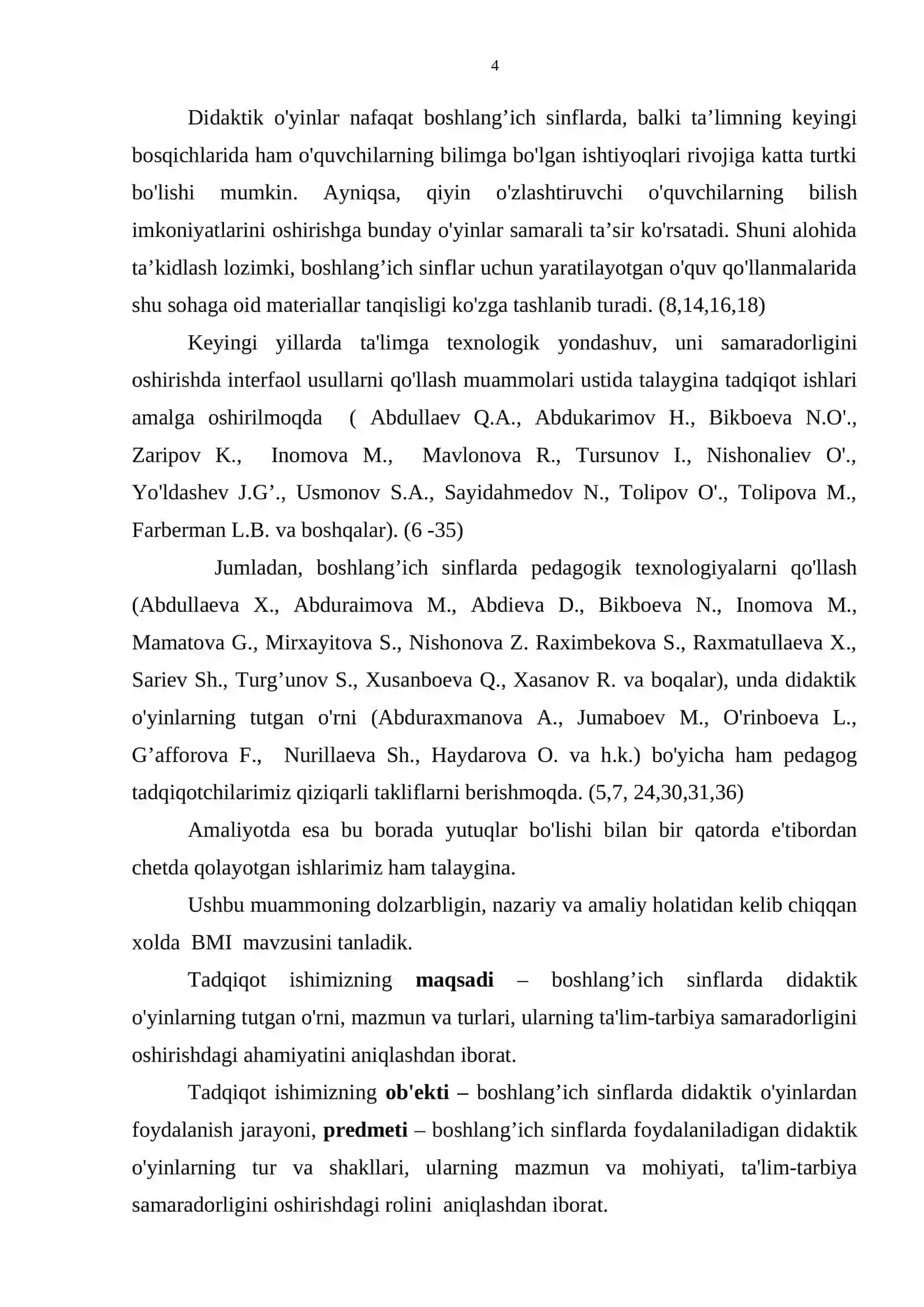 BOSHLANG’ICH SINF DARSLARIDA DIDAKTIK O'YINLARDAN FOYDALANISH 4