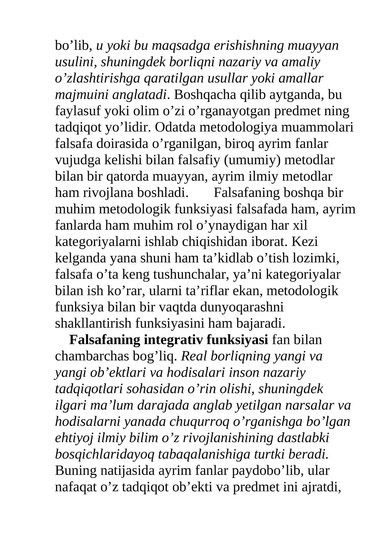 Falsafaning funksiyalari 4
