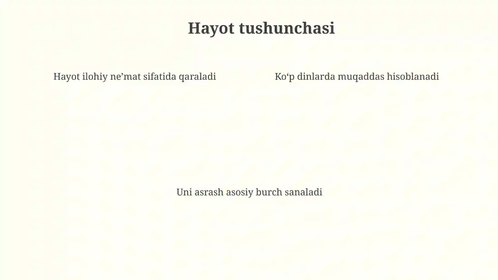 Asosiy dinlarda hayot va o‘lim 4