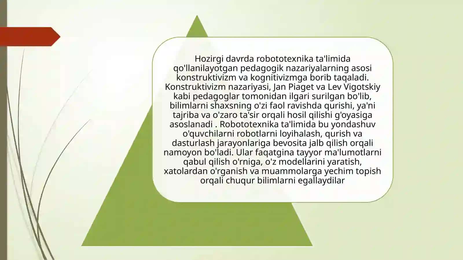 Robototexnika asoslarini rivojlantirish metodlari 4