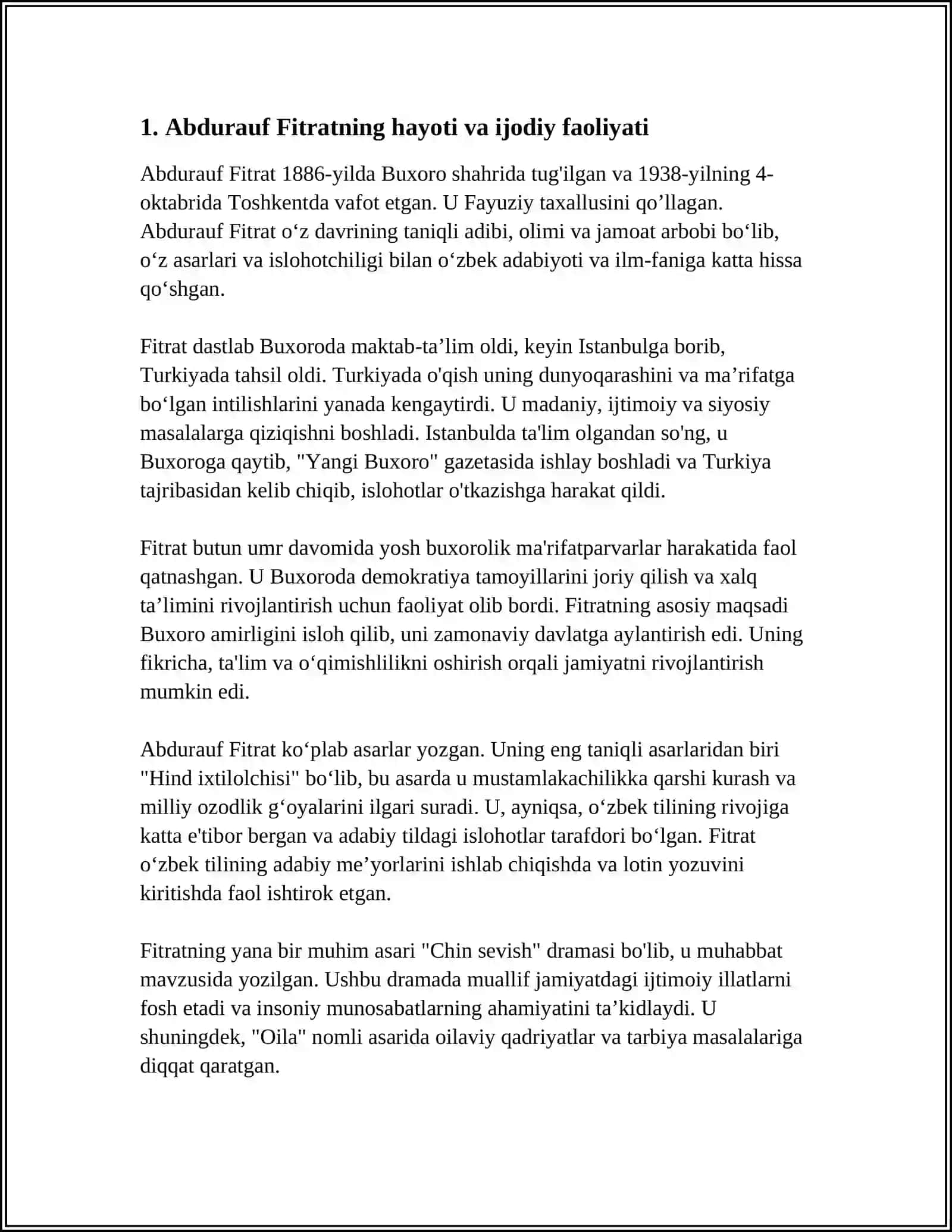 ABDURAUF FITRAT MAKTABLARIDA O‘QITUVCHILAR UCHUN DA’VAT 4