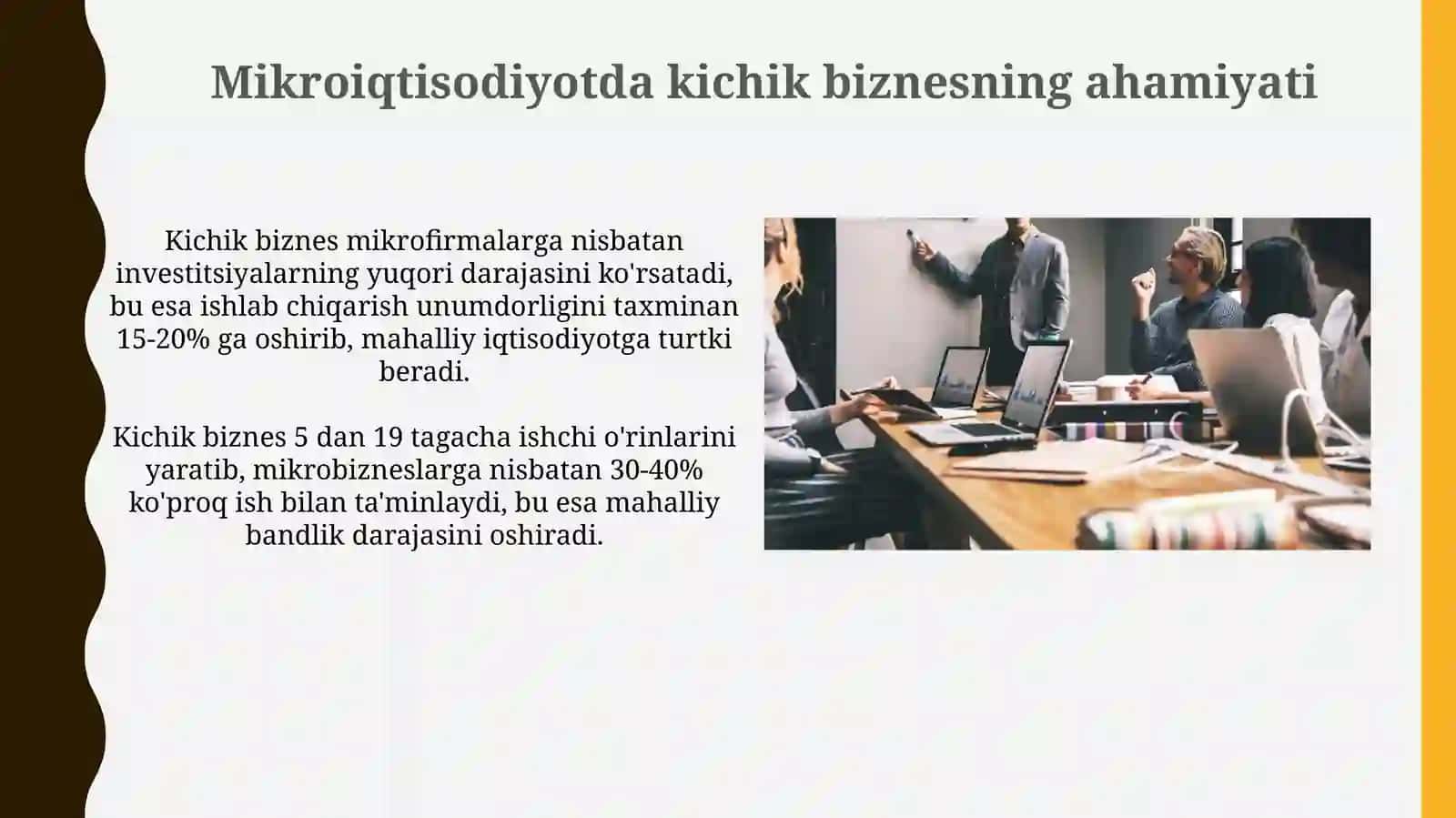 Kichik biznes va tadbirkorlikning mikroiqtisodiyotdagi roʻli 4