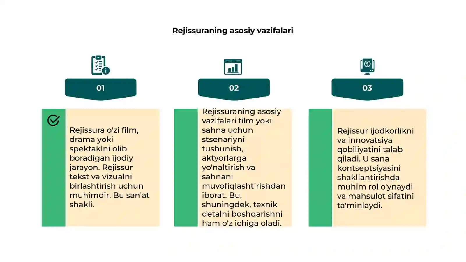 Rejissura o'zi nima? 4