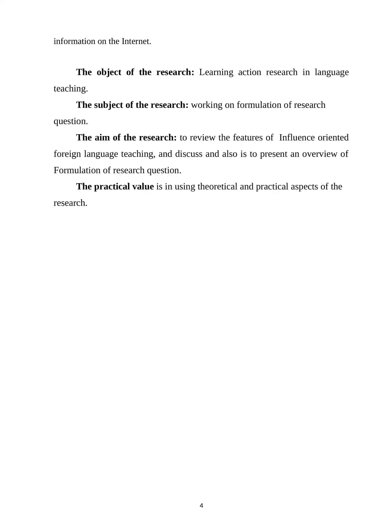 Innovative ICT-based foreign language learning: evaluation techniques, assisted learning and foreign language teaching 4