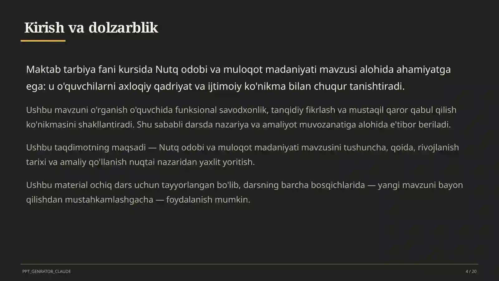 Nutq odobi va muloqot madaniyati (8-sinf) 4