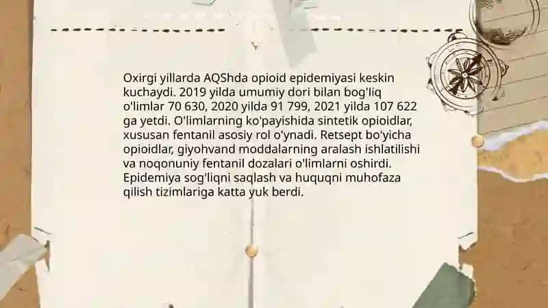 AQSh da bo'layotgan kasalliklar, ofatlar va texnogen halokatlar 4