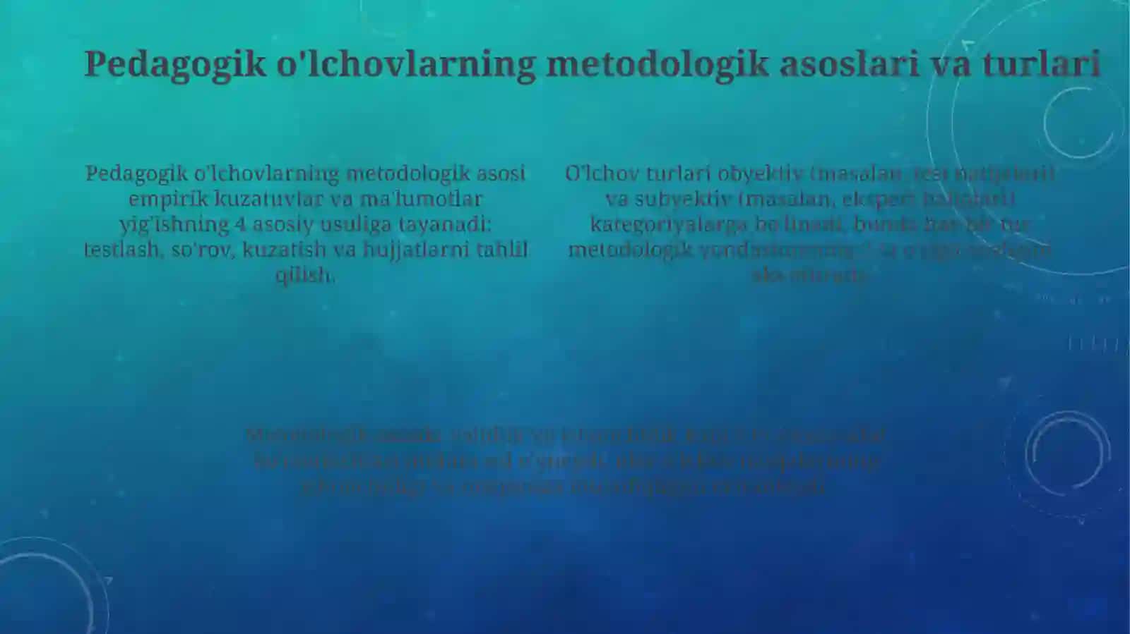 Pedagogikkvalimetriyafaniningnazariymetodologikasoslari 4