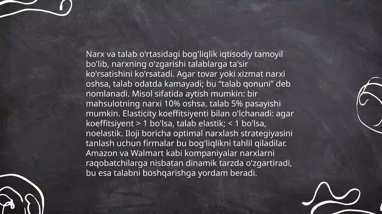 Talab va taklifga ta’sir etuvchi omillar 4