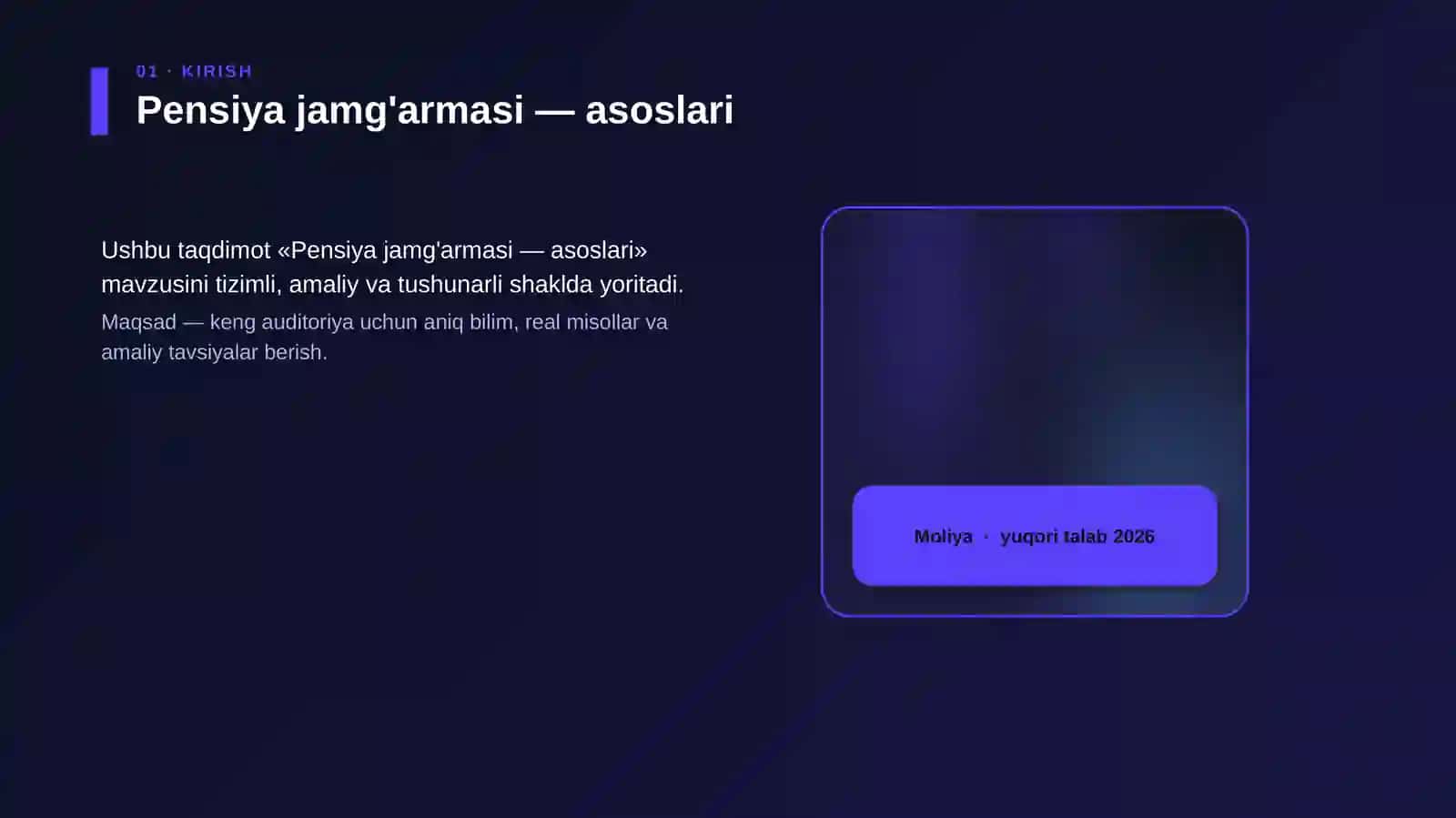 Pensiya jamg'armasi — asoslari 4
