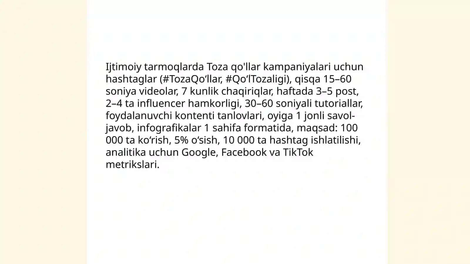 Toza qo'llar trendi 4