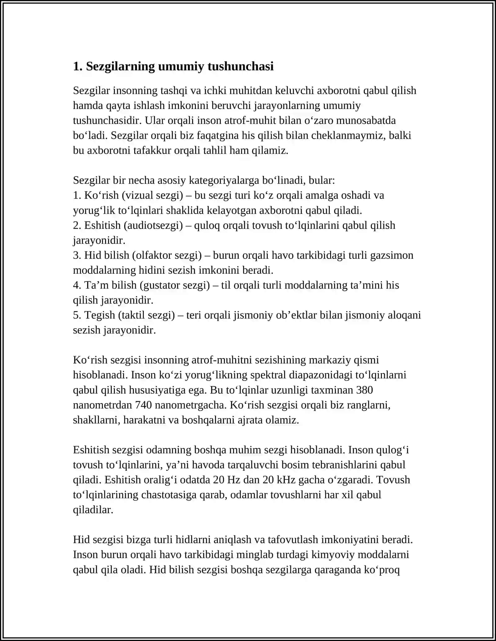 SEZGILAR HAQIDA UMUMIY TUSHUNCHA VA UNING NERV FIZIOLOGIK ASOSLARI 4