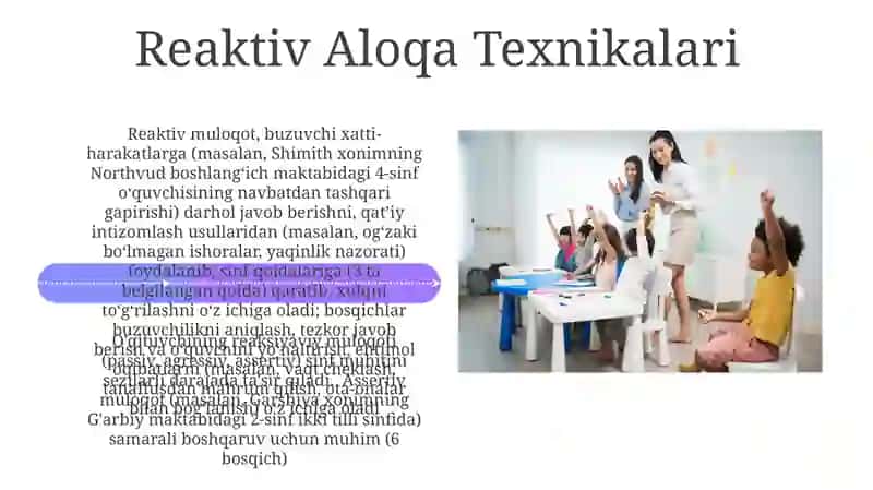 Mavzu: Reaktiv Aloqa Texnikalari 4