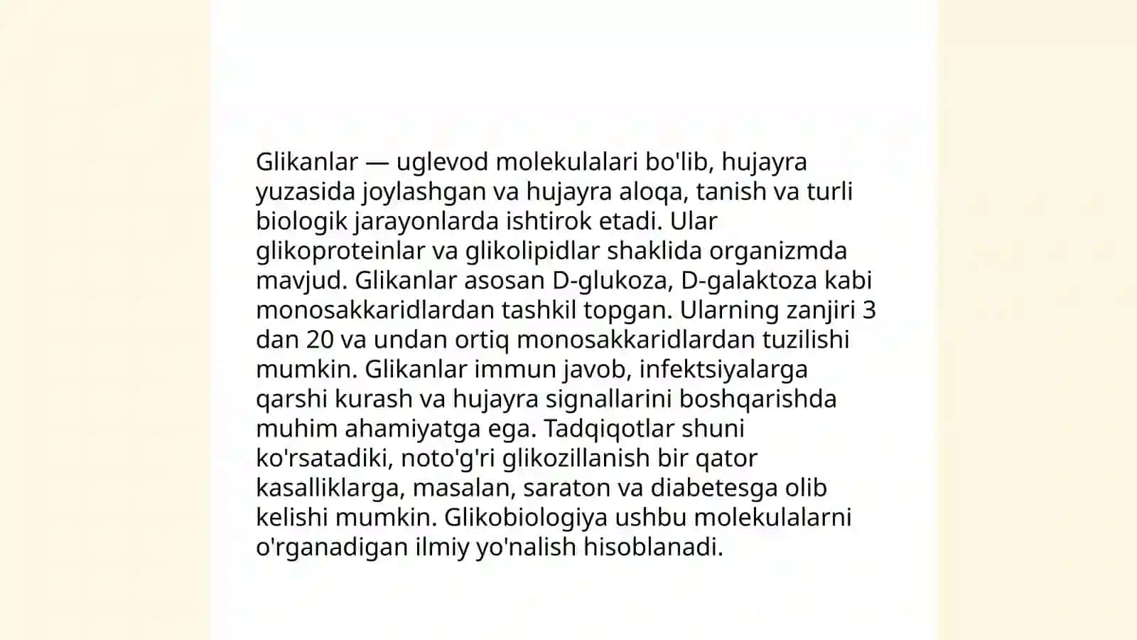 Polisaxaridlarning tuzilishi, kilasifikatsiyasi va o'simlik hayotidagi o'rni 4