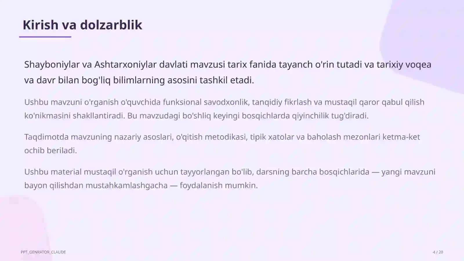 Shayboniylar va Ashtarxoniylar davlati (8-sinf) 4