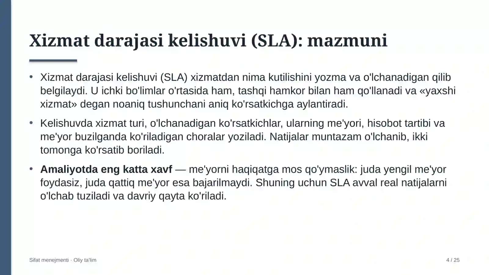Etnoturizmda xizmat ko'rsatish darajasi kelishuvlarini joriy etish 4