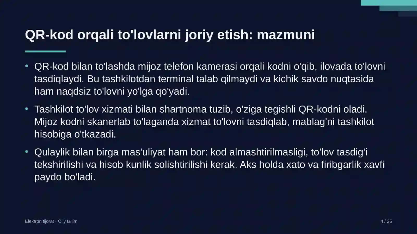 Axborot agentliklarida QR-kod orqali to'lovlarni joriy etish 4