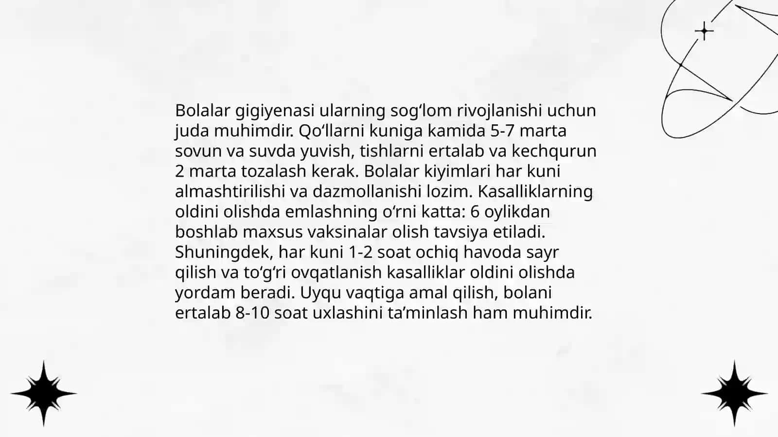 Maktabgacha tarbiya yoshidagi bollarni kasallanish holatini gegiyenik baholash 4