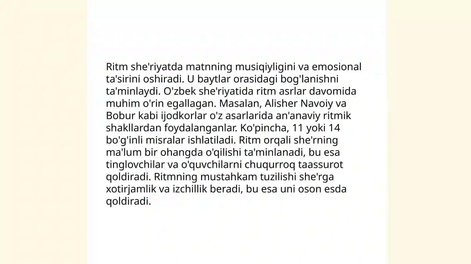 She’riy asarda ritm, turoq, turkum tushunchalari 4