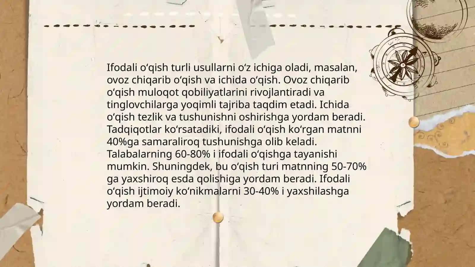 Ifodali oʻqishda band uning turlarining ahamiyati 4