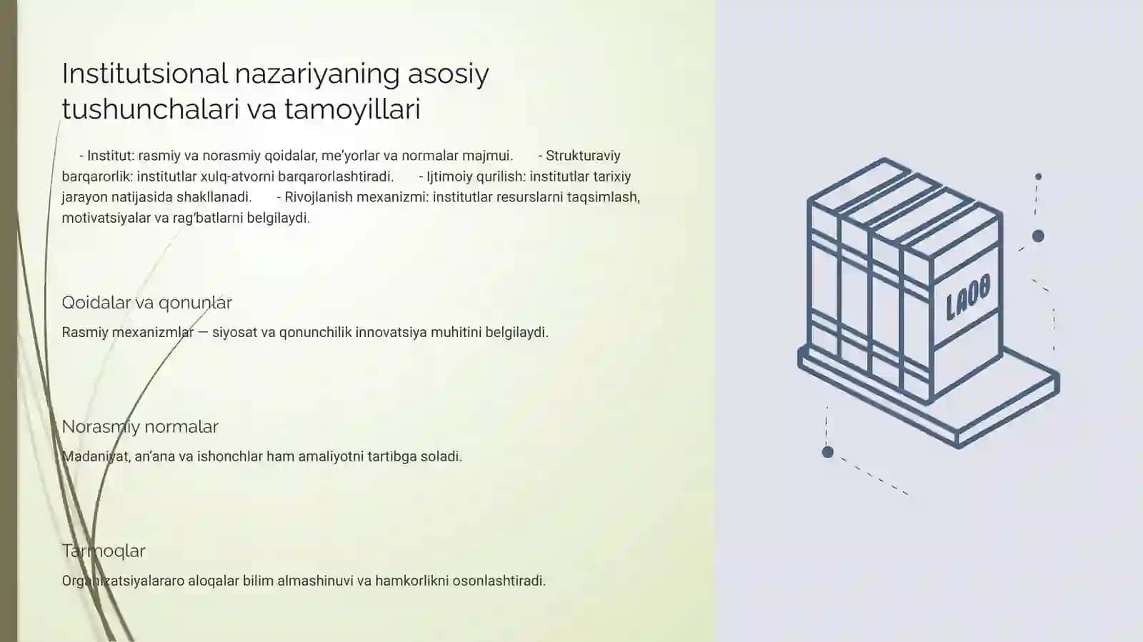Rivojlanishning Institutsional Nazariyasi va Tashkiliy Innovatsiya Subyektlari 4