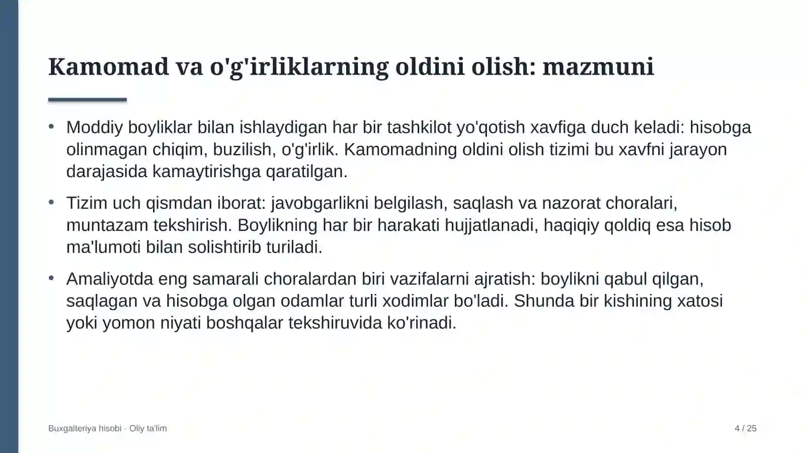 tikuv trikotaj korxonalarida kamomad va o'g'irliklarning oldini olish 7008 4