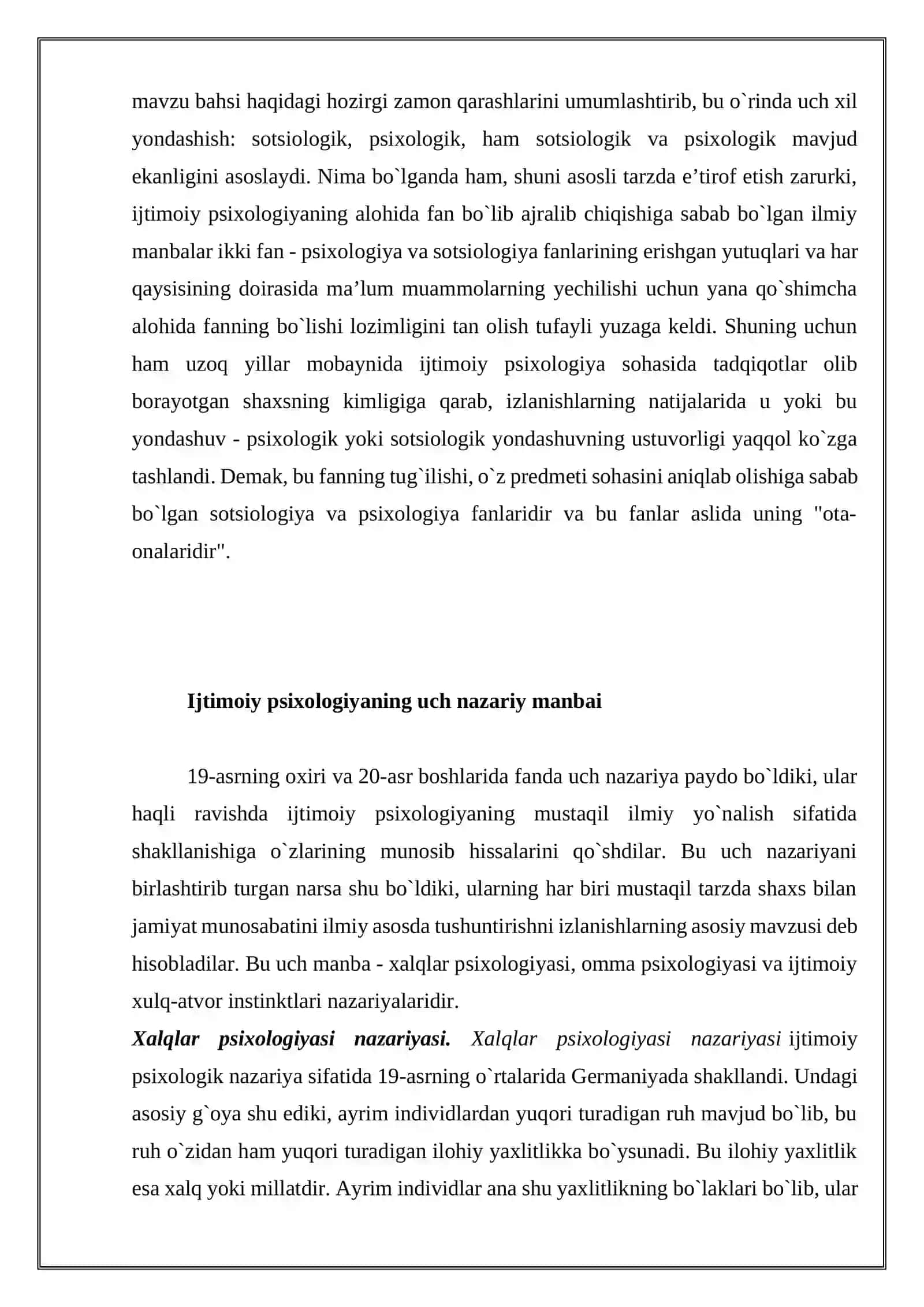 Ijtimoiy psixologiya fanining tarixi 4