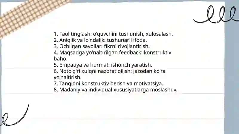 Oʻquvchining pedagogik qobiliyatlari nimalardan iborat 4