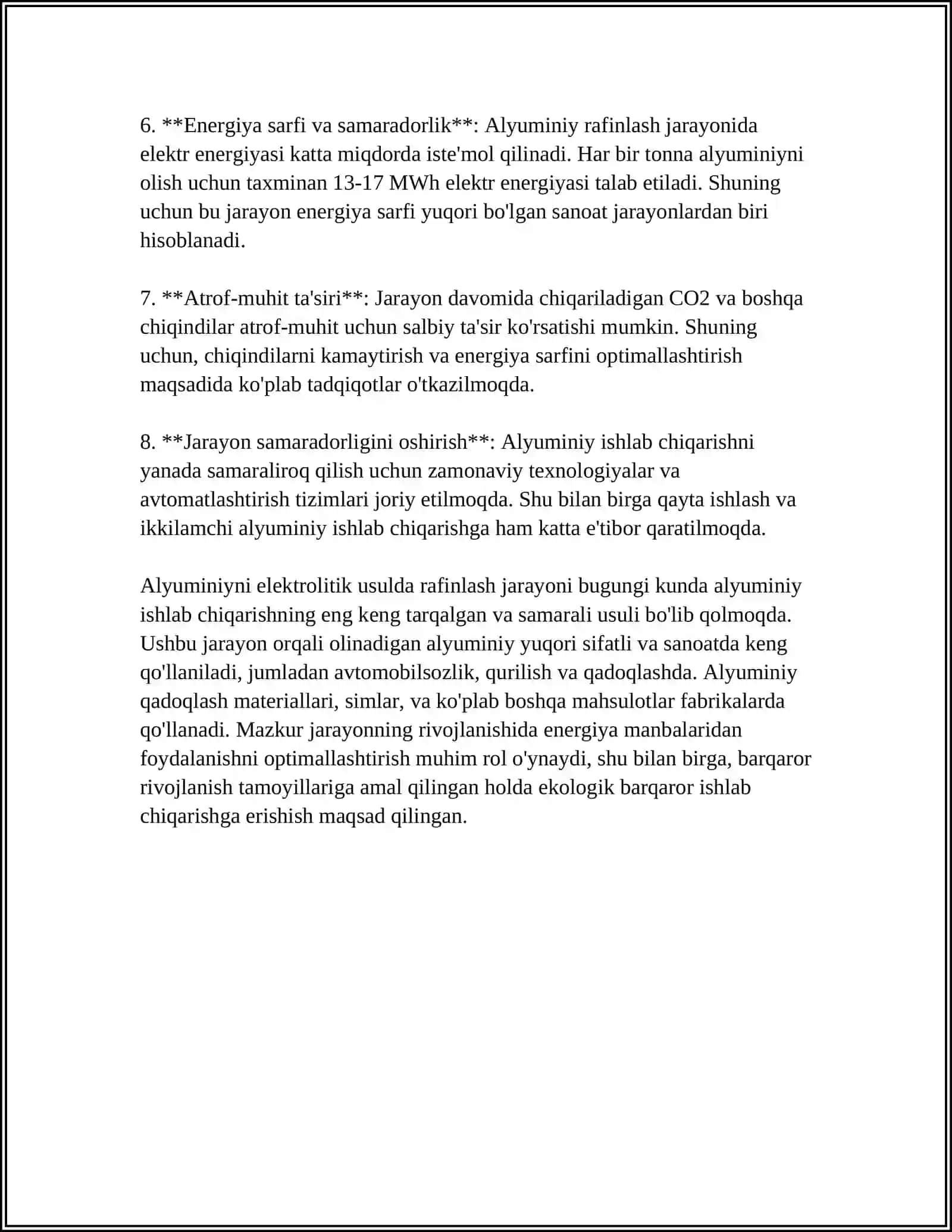 ALYUMINIYNI ELEKTROLITIK RAFINIRLASH 4